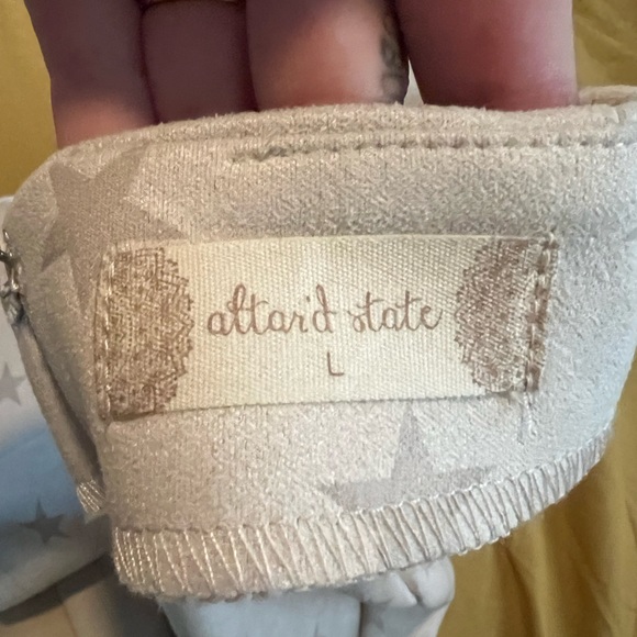 Altar’d State Cream and Light Brown Skirt size Large - Picture 3 of 3